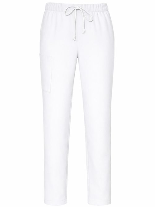 Spodnie z prostą nogawką białe